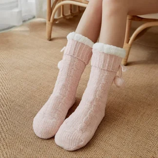 Pink Fuzzy Socks