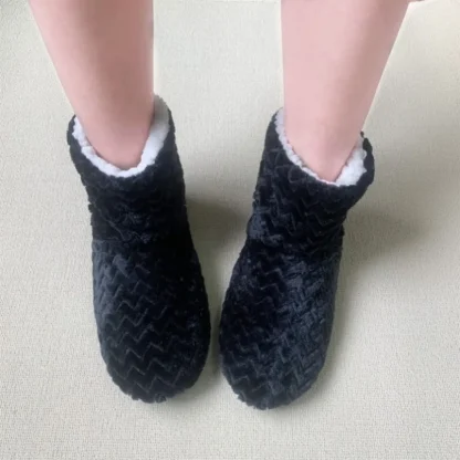 Wave Stripes Fuzzy Boot Socks - Image 4