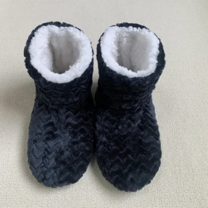 Wave Stripes Fuzzy Boot Socks - Image 5
