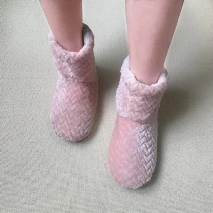 Wave Stripes Fuzzy Boot Socks - Image 6