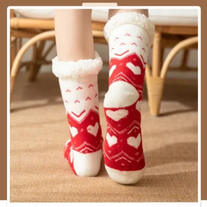 Cute Comfy Fuzzy Slipper Socks - Image 3
