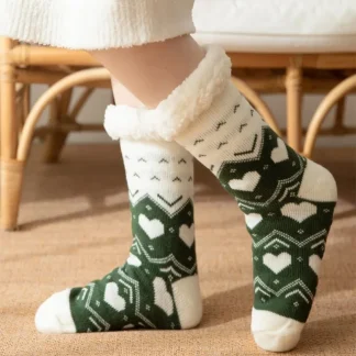 Cute Comfy Fuzzy Slipper Socks