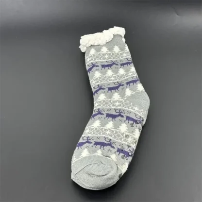 Snug Festive Fuzzy Socks - Image 2