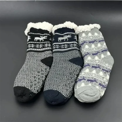 Snug Festive Fuzzy Socks - Image 6