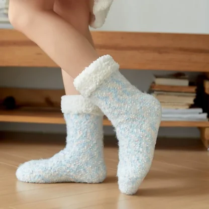 Cozy Dot Fuzzy Socks - Image 4