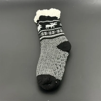 Plush Christmas Cozy Fuzzy Socks - Image 2