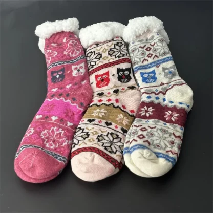 Christmas Style Cozy Fuzzy Socks - Image 2