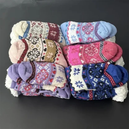Christmas Style Cozy Fuzzy Socks - Image 3