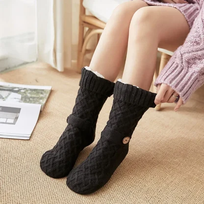Cross Style Cozy Fuzzy Socks - Image 2