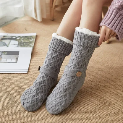 Cross Style Cozy Fuzzy Socks - Image 3