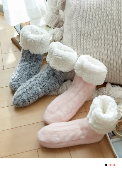 Cozy Dot Fuzzy Socks - Image 6