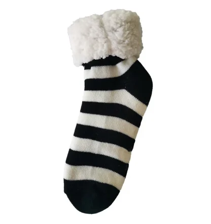 Snuggle Striped Fuzzy Socks - Image 4