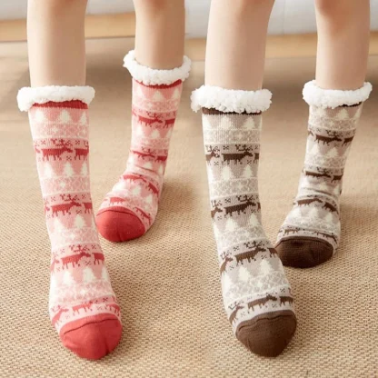 Animal Print Cozy Fuzzy Socks - Image 2