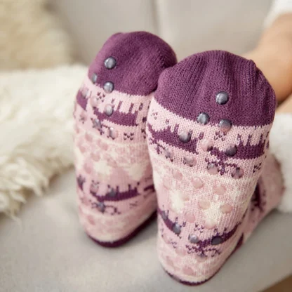 Warm Striped Cozy Fuzzy Socks - Image 5