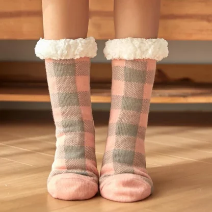 Plaid Cozy Fuzzy Socks - Image 6