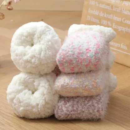Thick Knitted Cozy Fuzzy Socks - Image 4