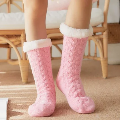 Knitted Cozy Fuzzy Socks