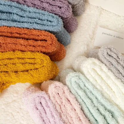 Candy Color Cozy Fuzzy Socks - Image 5