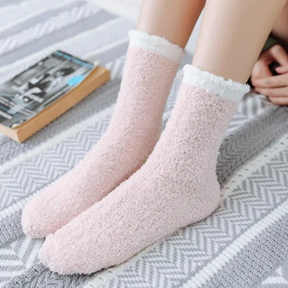 Candy Color Cozy Fuzzy Socks - Image 6