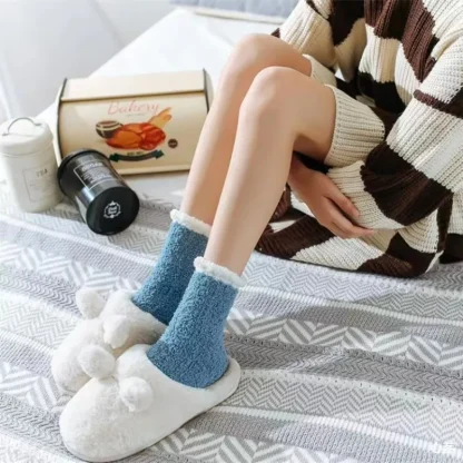 Towel Texture Cozy Fuzzy Socks - Image 3