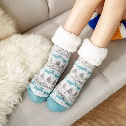 Christmas Plush Cozy Fuzzy Socks - Image 2