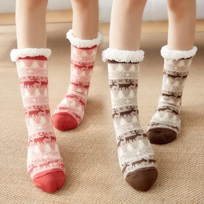 Christmas Plush Cozy Fuzzy Socks - Image 3