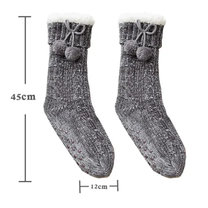 Soft Plush Ball Cozy Fuzzy Socks - Image 7