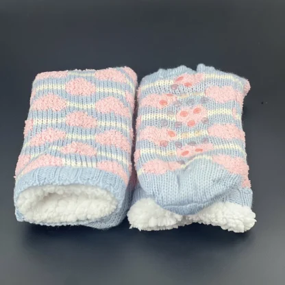 Cute Abstract Cozy Fuzzy Socks - Image 2