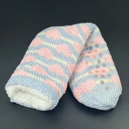 Cute Abstract Cozy Fuzzy Socks - Image 3