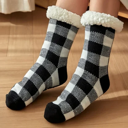 Plaid Warm Cozy Fuzzy Socks