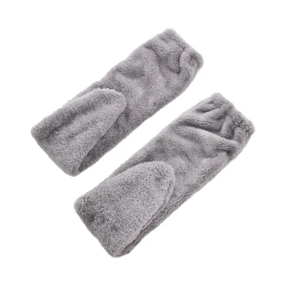 Leg Warmer Cozy Fuzzy Socks - Image 3