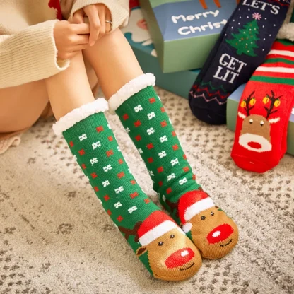 Winter Holidays Cozy Fuzzy Socks - Image 4