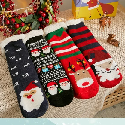Winter Holidays Cozy Fuzzy Socks
