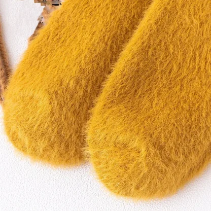 Solid Color Cozy Fuzzy Socks - Image 2