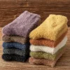 Solid Color Cozy Fuzzy Socks - Image 6