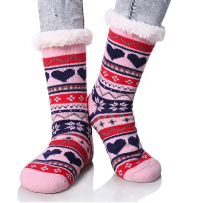 Cute Patterns Cozy Fuzzy Socks - Image 3
