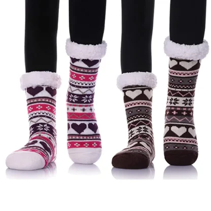 Cute Patterns Cozy Fuzzy Socks - Image 4