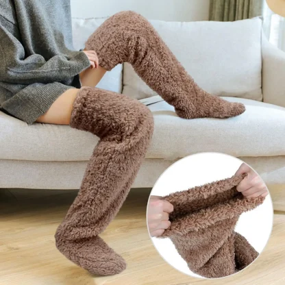 Over Knee Cozy Fuzzy Socks - Image 3