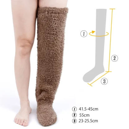 Thigh High Cozy Fuzzy Socks - Image 6
