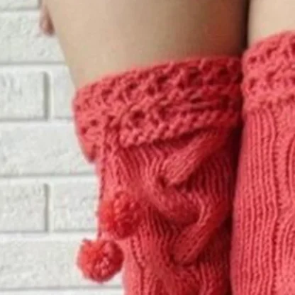 Knee-Length Cozy Fuzzy Boots Socks - Image 3