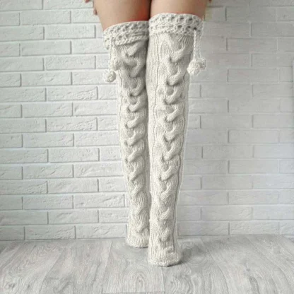 Knee-Length Cozy Fuzzy Boots Socks - Image 5