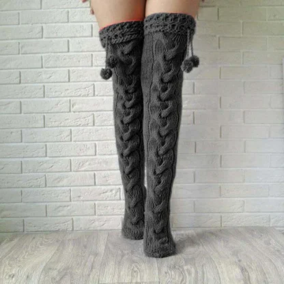 Knee-Length Cozy Fuzzy Boots Socks