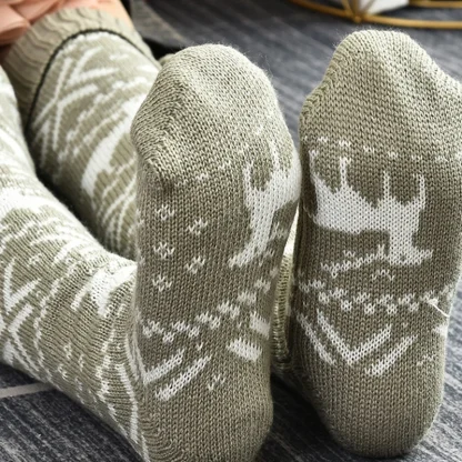 Knit Over-the-Knee Cozy Fuzzy Socks - Image 5