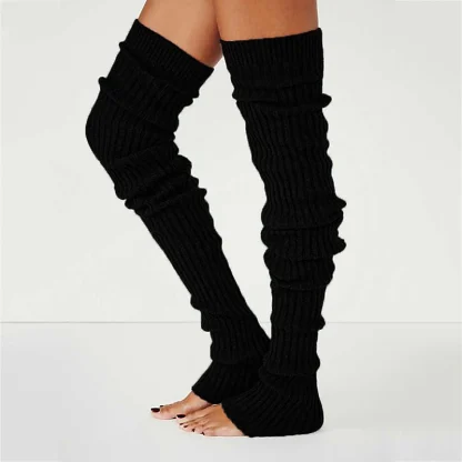 Cozy Knit Fuzzy Leg Warmer Socks - Image 6