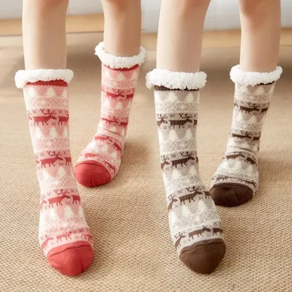 Holiday Thermal Cozy Fuzzy Socks - Image 3