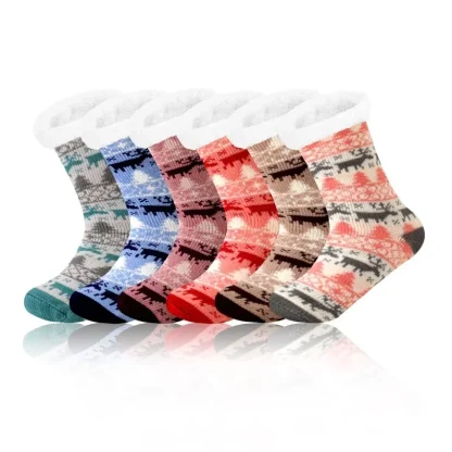 Holiday Thermal Cozy Fuzzy Socks - Image 4