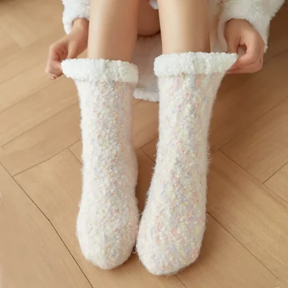Plush Cozy Fuzzy Short Socks - Image 2