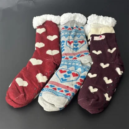 Cute Fluffy Cozy Fuzzy Socks - Image 3