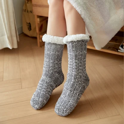 Knitted Thermal Cozy Fuzzy Socks