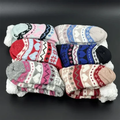 Funny Stripe Cozy Fuzzy Socks - Image 2